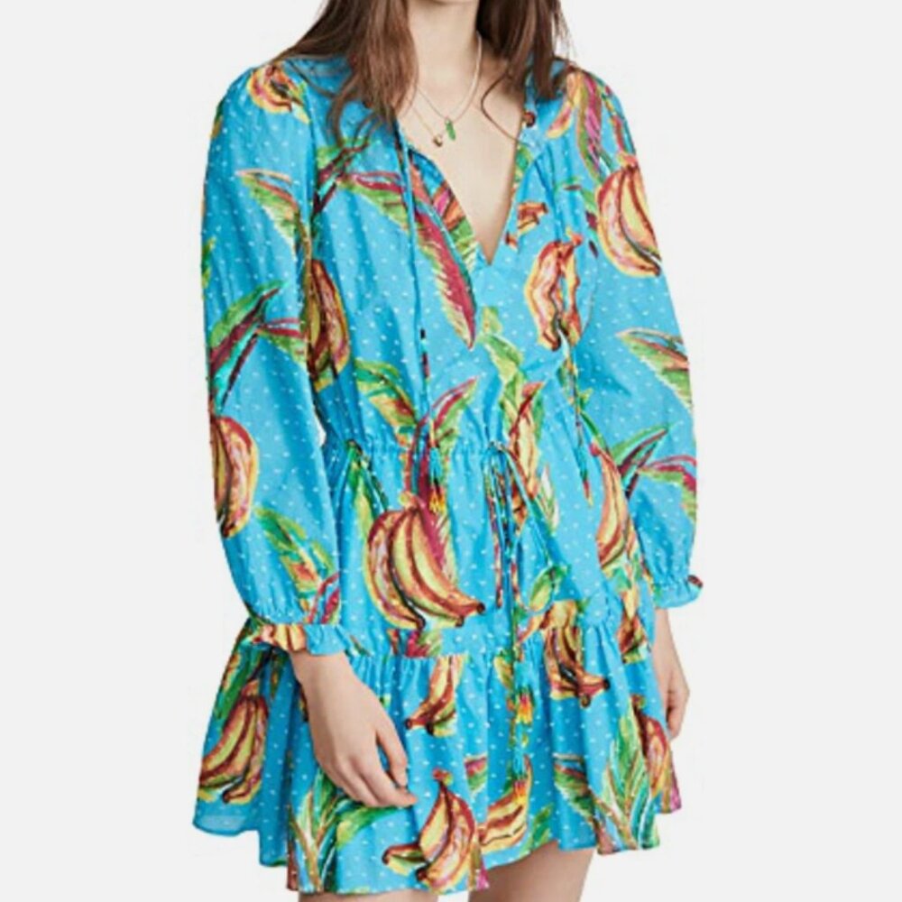 FARM Rio Tropical Blue Mini Dress